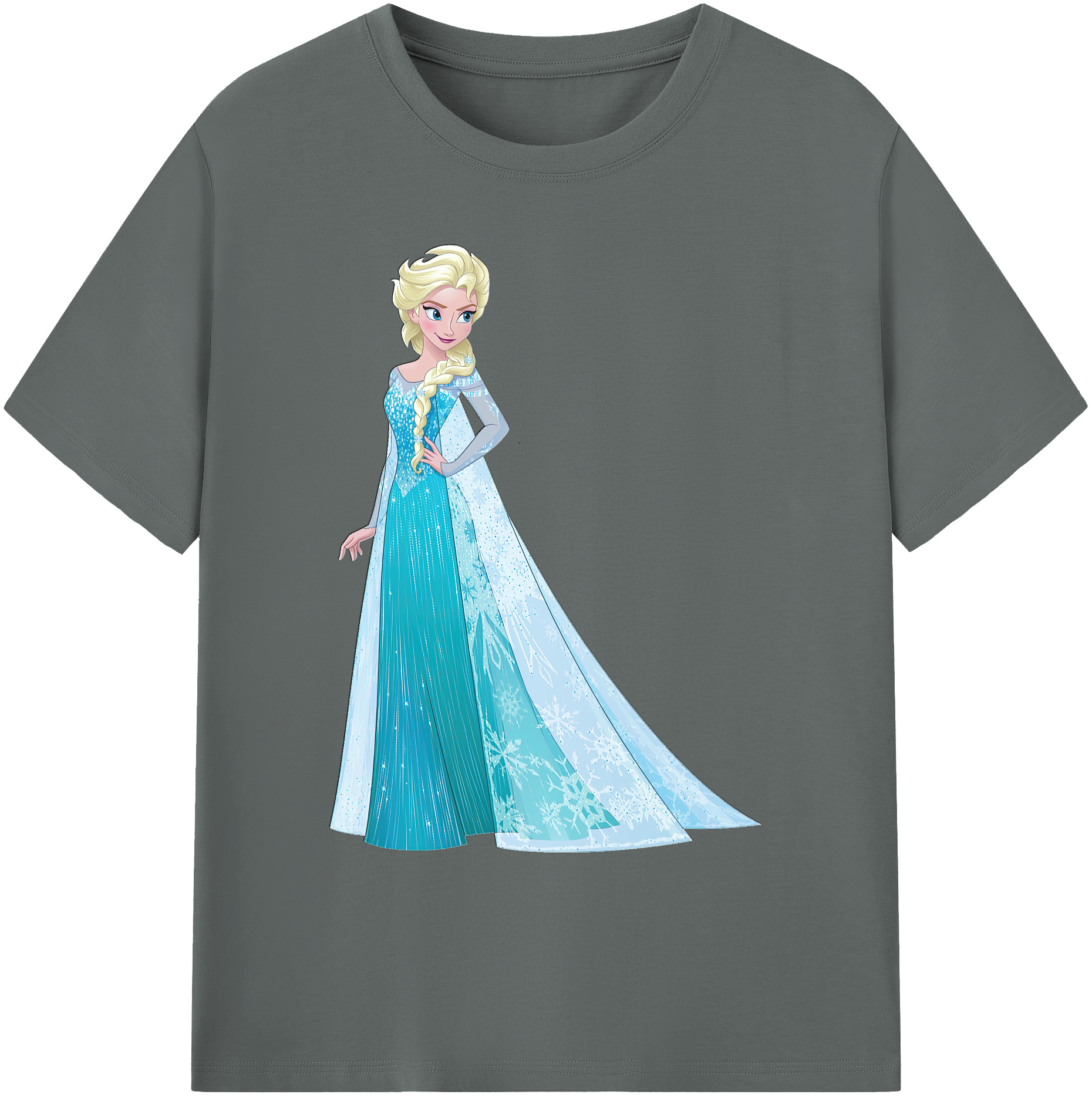 （画像用） アナと雪の女王 アンナ エルサ Frozen Anna Elsa 綿100％ メンズ半袖Tシャツ｜肌触りやわらか＆通気性